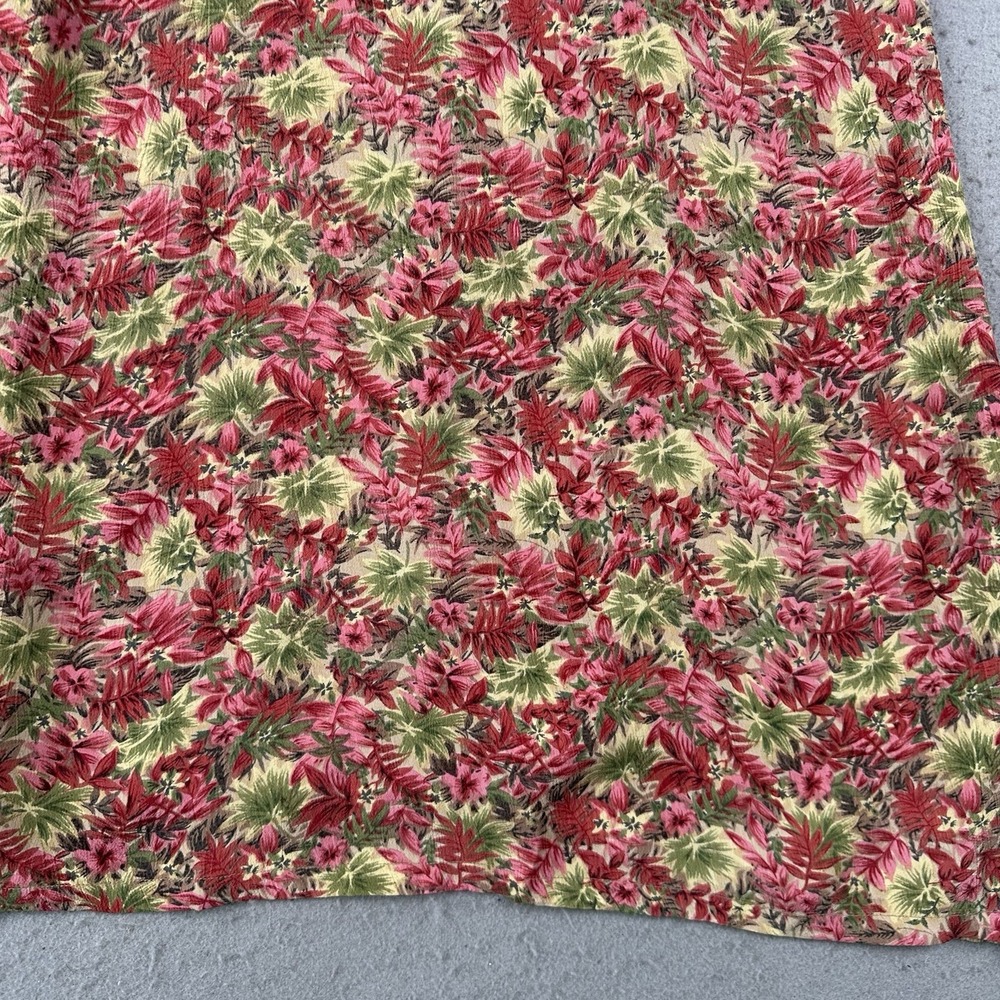April Cornell Floral Beaded Rayon Midi Dress Boho Tropical Women M Vintage - Picture 8 of 16